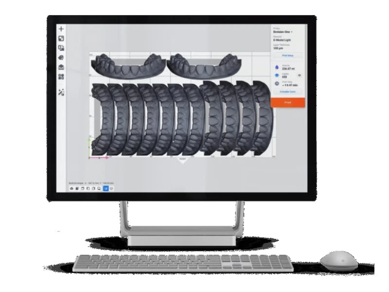 ETEC Envision One XL Dental 3D Printer Software
