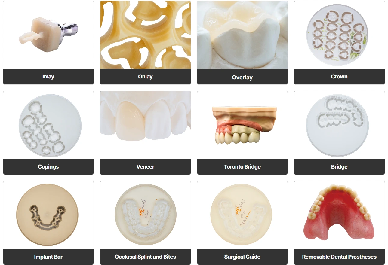 Roland DWX-43W Dental Milling Machine Applications